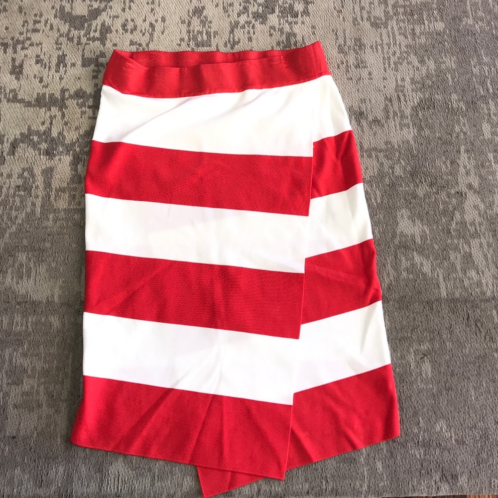 Faux wrap skirt